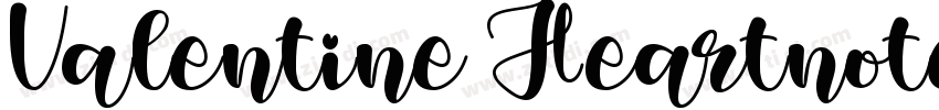 Valentine Heartnote字体转换